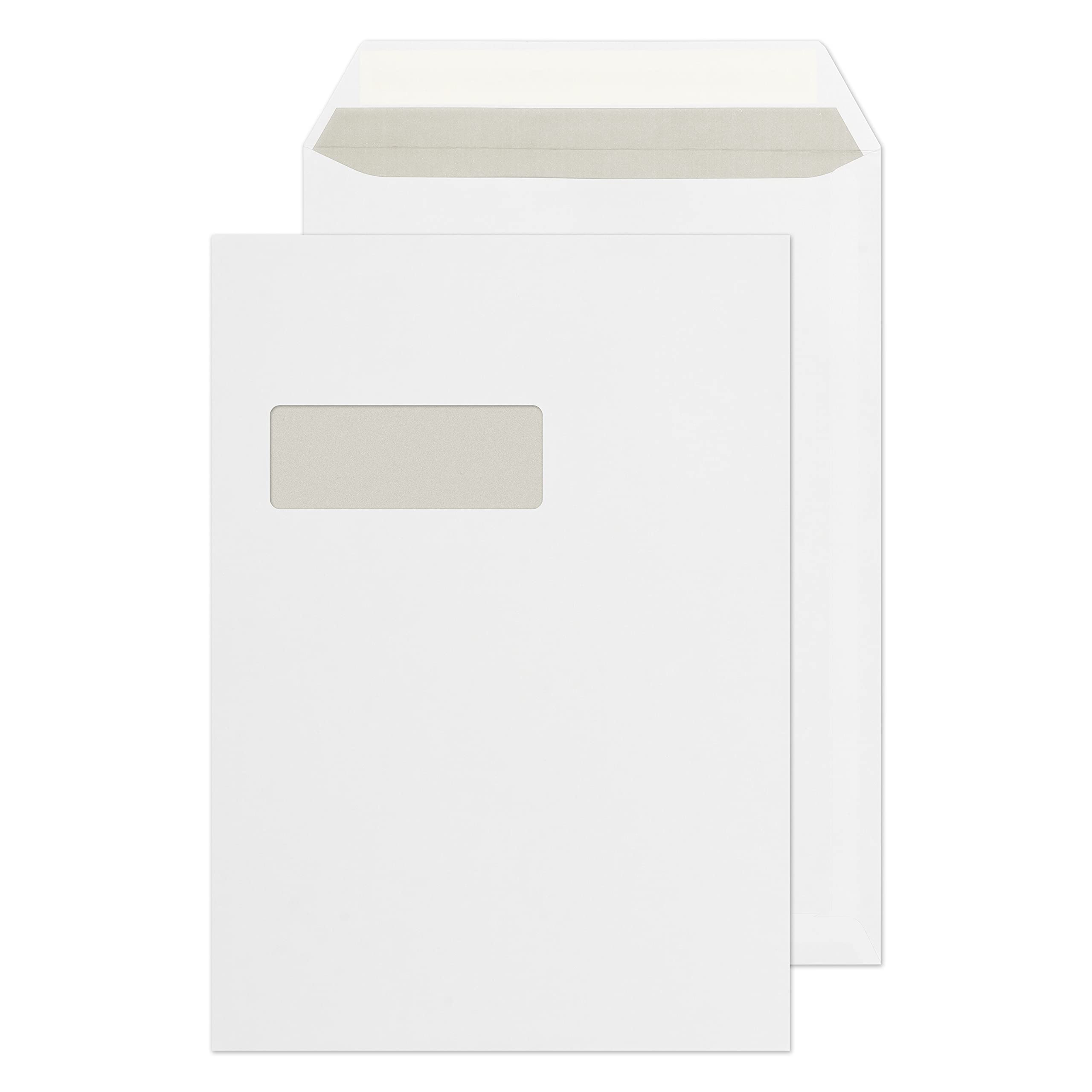 Blake Purely Everyday C4 324 x 229 mm 120 GSM Pocket Peel and Seal Window Envelopes (ENV32) Bright White - Pack of 250