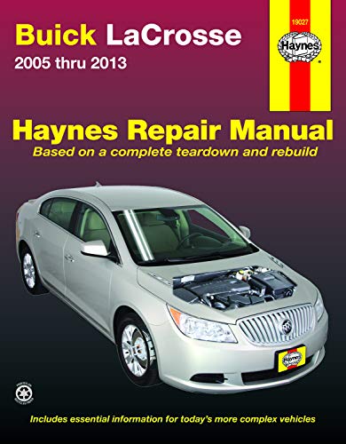 Buick LaCrosse (05-13) Haynes Repair Manual (Does not include information specific to eAssist models. Includes thorough vehicle coverage apart from the specific exclusion noted)