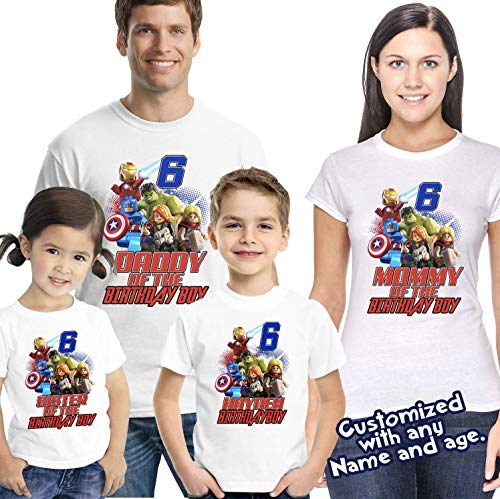 Avengers Super Hero Birthday Shirt 
