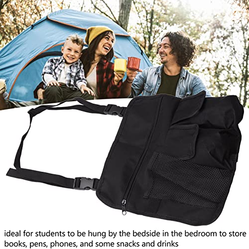 Camping Chair Hanging Bag, Chair Side Hanging Adjustable Portable Beach Chairs Side Storage Bags, 600D Oxford Cloth Waterproof Armrest Pouch Organizer For Outdoor Camping(Black) #TOP4