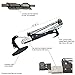Hooyman Extendable Tree Saw Lopper Attachment with Curved Bypass Cutting Blade, Actuation Rope w/ Handle, Pole Saw Attachment, and Carrying Case for Tree/ Limb Trimming, Pruning, Hunting, and Outdoors