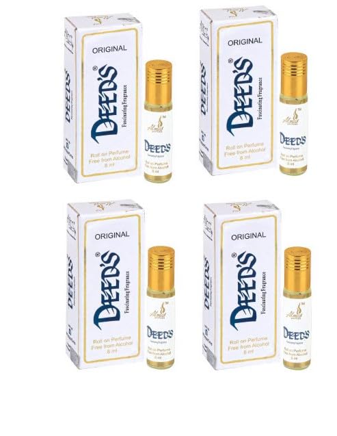 Unisex Almas Deeds Roll On Fresh Attar Pack Of 4-image-5