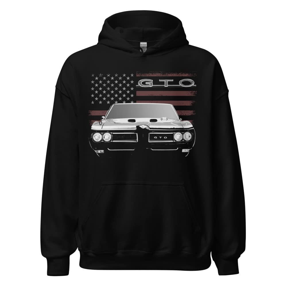 1968 GTO American Muscle Car USA dla właściciela samochodu kolekcjonerskiego bluza z kapturem