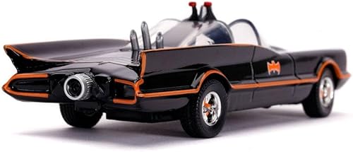 Miniatura 5 de Jada Toys DC Comics 1:32 Classic TV Series 1966 Batmobile - Coche fundido a presión con figura de Batman, juguetes para niños y adultos