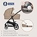 LIONELO BIANKA Cochecito de Bebé 3 en 1 Portabebés Silla de Coche Imagen de LIONELO BIANKA Cochecito de Bebé 3 en 1 Portabebés Silla de Coche