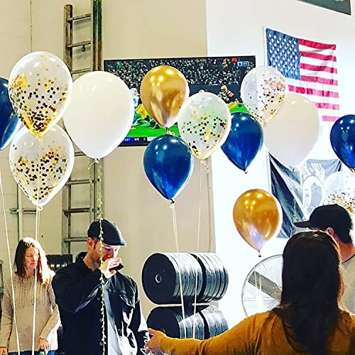 Image of Graduation Party Decorations Blue Yellow 2026 /Navy Blue Yellow Graduation Decorations /Balloons 20pcs /Michigan Balloons /Birthday (Pack of 3)