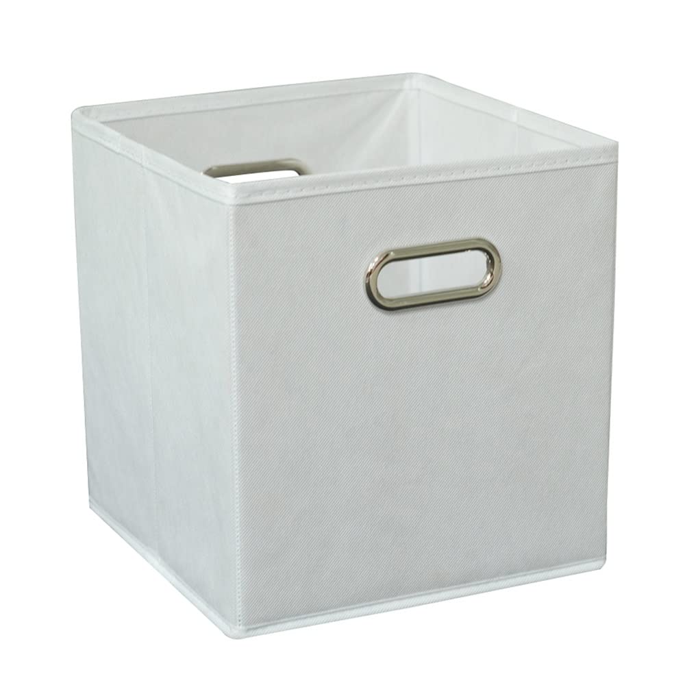 ETRGFTHU Clothes Storage Box Household Non-woven Finishing Large Capacity Foldable Under-bed Sundries Storage Wardrobe Storage Basket(White)