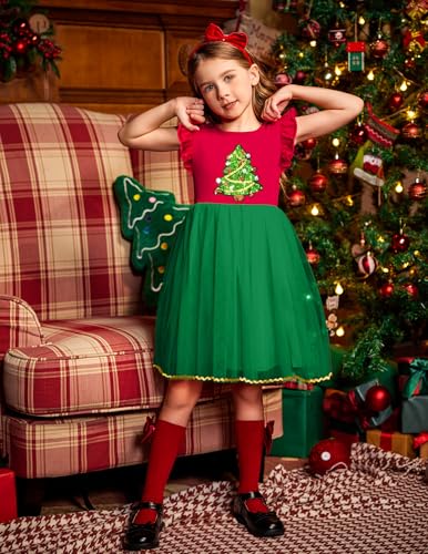 Image of Arshiner Toddler Tutu Dress Little Girls Fluffy Summer Dresses Casual Party Tulle Sundress for Kids 2-6Y