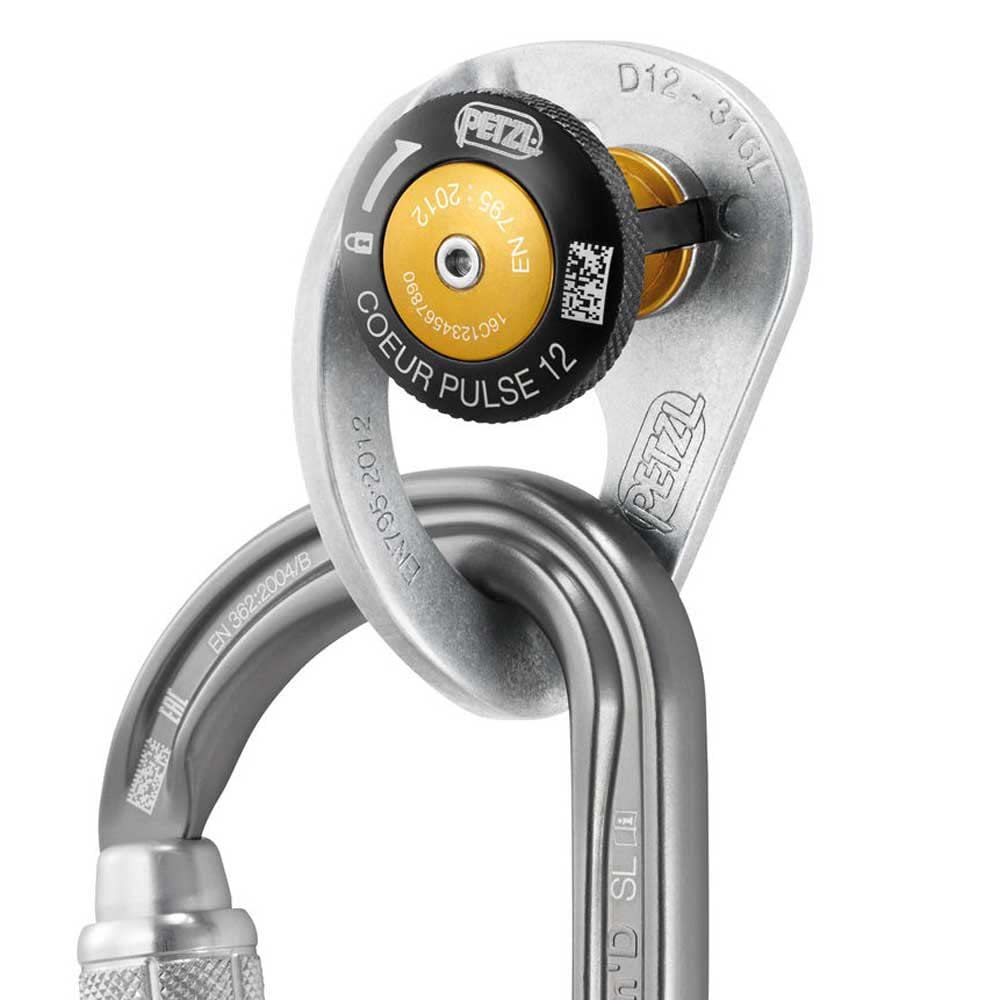 Petzl Coeur Pulse 12 Mm Anclaje Extraíble con Bloqueo Multicolor U Adulto Unisex