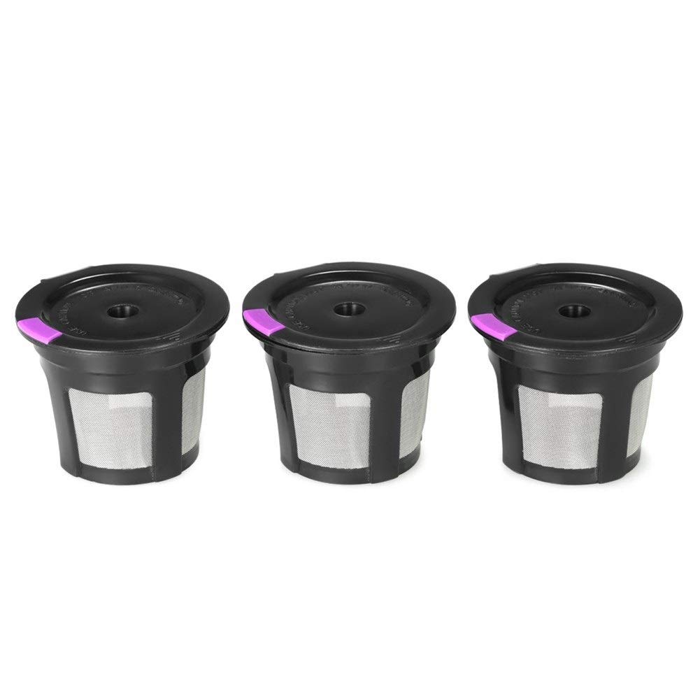 Recycelbare Kaffeefilter 3er Set für K-Cup-Maschinen, sehr feiner Mund, perfekt zum Aufbrühen von köstlichem Kaffee