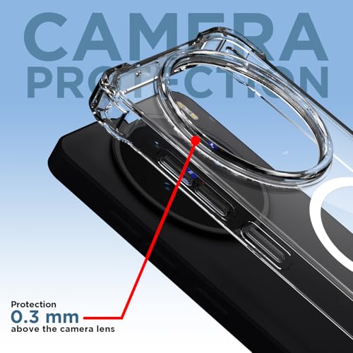 Image of Amazon Basics Back Cover for Vivo X200T 5G Mag-Safe Shockproof PC + TPU Protective Case Magnetic Support Bumper Case (Transparent Mag-Safe)