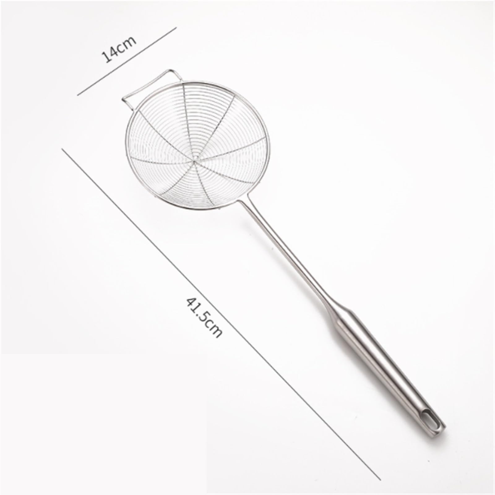 Écumoire De Cuisine, Passoire en Acier Inoxydable, Outil pour La Cuisson des Pâtes Et des Plats Chauds, Entonnoir pour La Cuisine(Argent-B-14Cm)