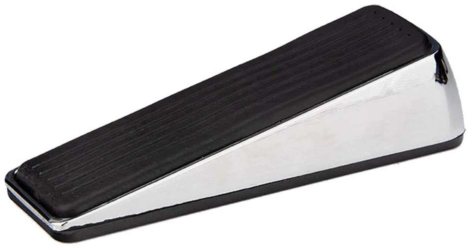 ELECDON Metal Door Stop, Premium Rubber Heavy Door Stopper, Wedge Stopper, 1Pack, Suitable for Door Clearance of 0.4IN - 1.18IN (12mm-27mm)