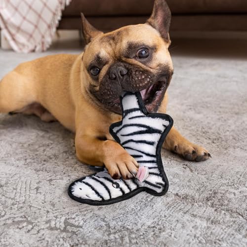 Image of SHARLOVY No Stuffing Dog Toys Crinkle Squeaky, Long Lasting Chews for Aggressive, Durable Plush Dog Puppy Chew Toys for Teething, with 6 Tough Layers for Small Medium Large Breed-3 Pack,Small