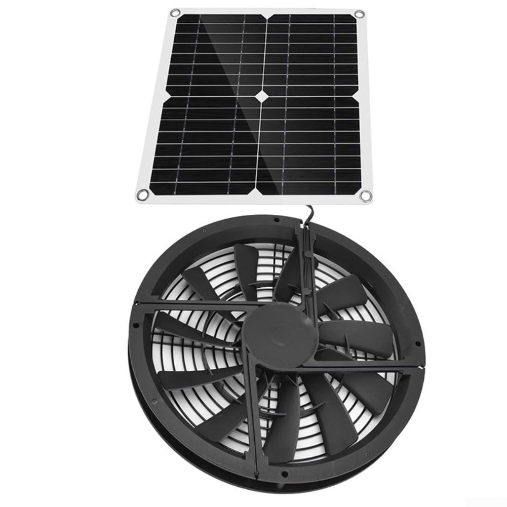 Kit ventilateur panneau solaire 12W 12V pour évents de toit poulailler serre