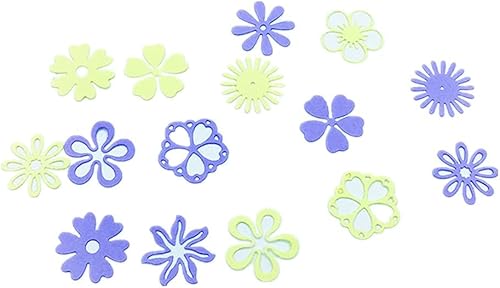 Miniatura 3 de Hying Troqueles de corte de flores de primavera para hacer tarjetas, flores florales troqueladas, patrón de simetría, troqueles de copo de nieve