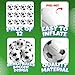 Bedwina Inflatable Soccer Balls (Pack of 12) 16-inch, Beach Balls Bulk for Beach Toys & Soccer Birthday Party Decorations & Party Favors for Kids, Goodie Bags Stuffers