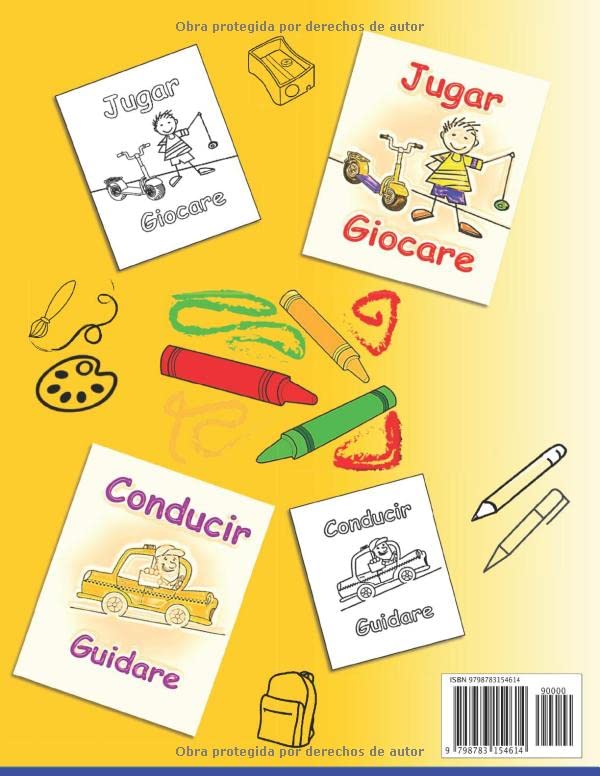 Miniatura 2 de Verbos para niños pequeños Italiano - Español Bilingüe -1- La forma más fácil de aprender los verbos para niños Italiano fácil para niños (Edición