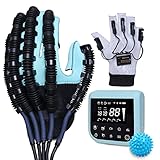 Nowinda Rehabilitation Robot Gloves|Hemiplegia Finger Rehabilitation Trainer Robot Gloves-Stroke Hand Therapy Equipment for Home -Left Hand-M