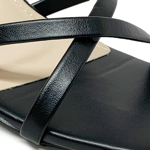 Image of WFS Women 3.5 Inch Elegant Block Heel Sandals for Women with Ankle Strap