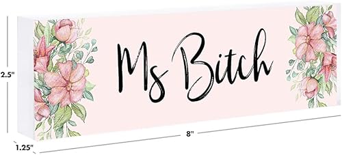 Vista 117 de Andaz Press Funny Office Desk Plate, Petty AF placa de acrílico para el hogar, escritorio, jefe, jefe, compañero, trabajo, divertido letrero