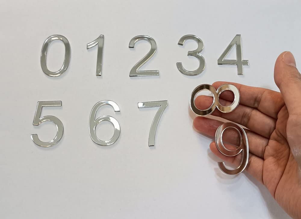 12 arabische Acryl-Ziffern, arabische lasergeschnittene Zahlen für eine Uhr