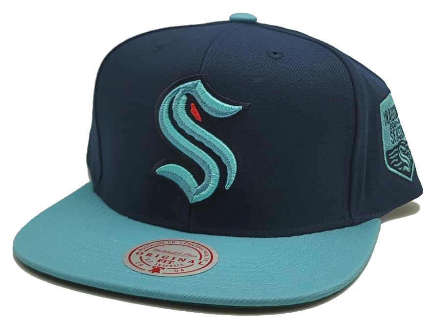 Mitchell & Ness Seattle Kraken Snapback Azul miniatura 2