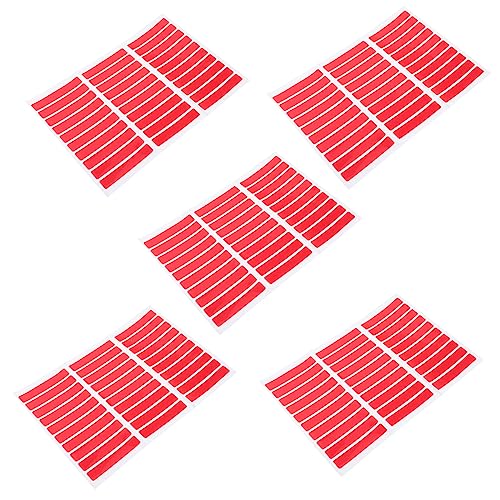 FOMIYES Non-Scuff Crystal Tape for Press-on Nails 5 Sheets Nail Art Display Strip Easy to Use Stand