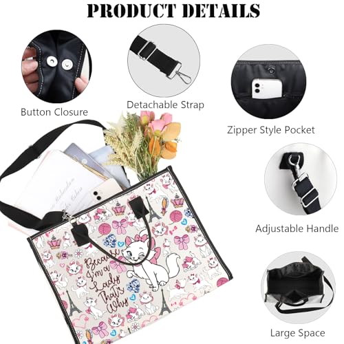 Image of G2TUP Cat Crossbody Bag Cat Lover Gifts Because I'm a Lady That's Why CatsShoulder Bag (Because I'm A Lady TG)