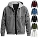 Sweatjacke Herren Kapuzenjacke mit Reißverschluss Zip Hoodie Cord Jacke