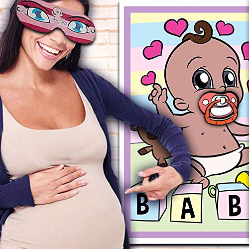 Cake Factory PIN THE DUMMY ON THE BABY ETHNIC Shower Party Game Boy Girl Unisex 12 - 40 players (Number Of Players 12)