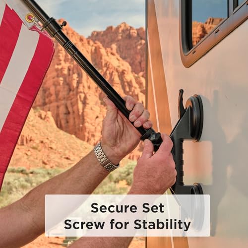 Rvlock R007V Ankr Quick Flag Mount For Rvs, Suction Cup Flagpole Holder thumb #6