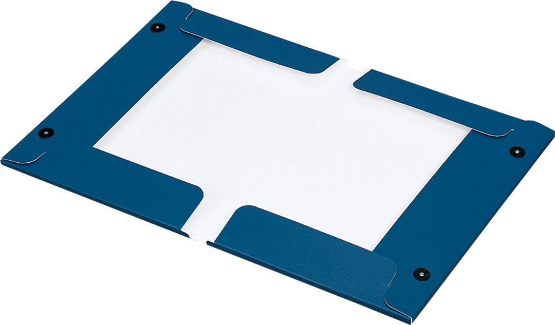 King Jim GS A3 Bi-Fold Drawing File - Blue, Holds Up To 200 Sheets, Board Cover With Velcro Closure