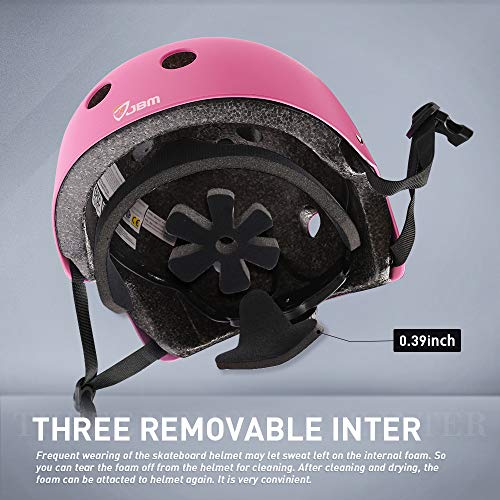 JBM Child & Adults Rider Series Protection Gear Set for Multi Sports Scooter, Skateboarding, Biking, Roller Skating, Protection for Beginner to Advanced, Helmet, Knee and Elbow Pads with Wrist Guards