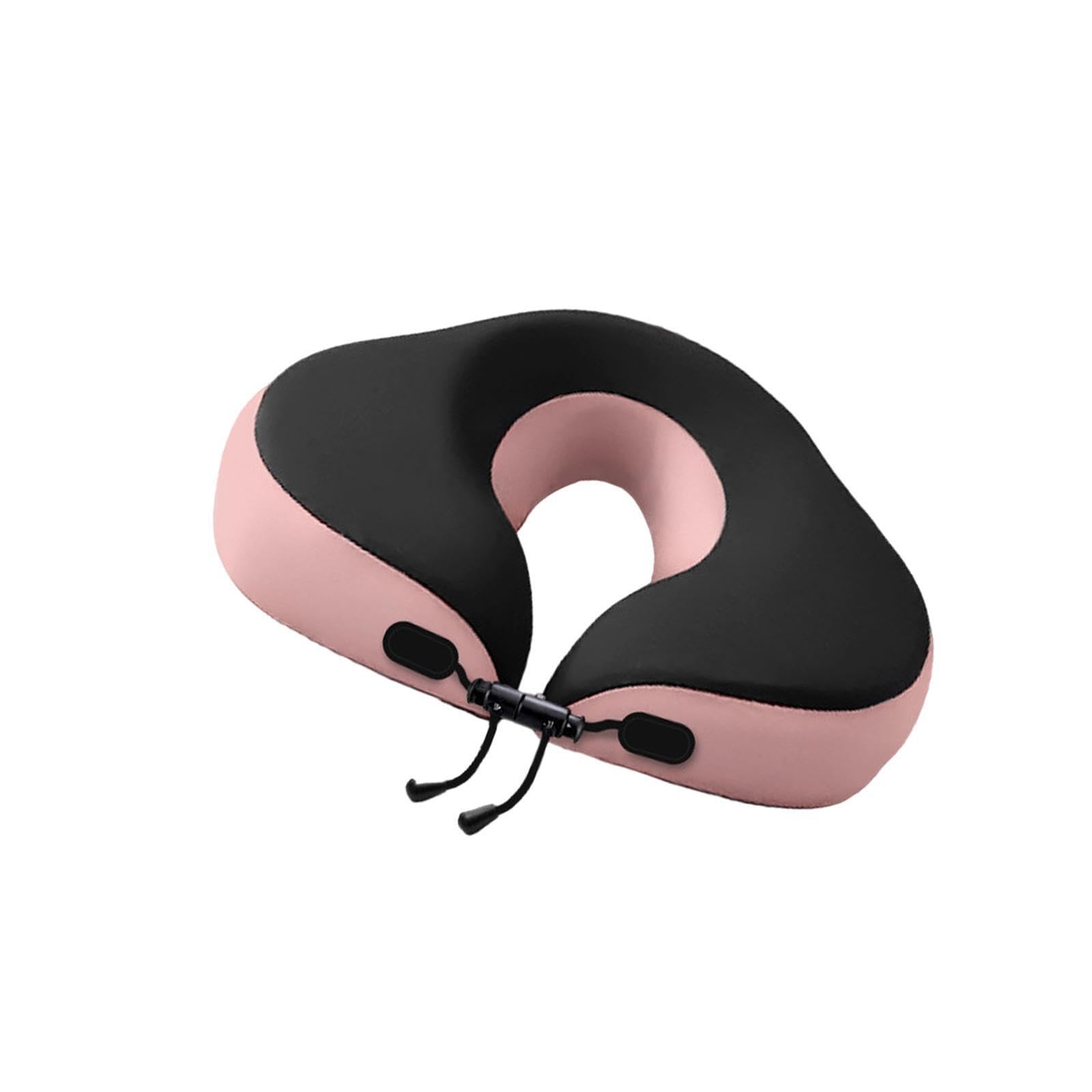 LIXSAZSE Face Down Pillow Relaxing Ergonomics Adjustable Support Comfortable Home Salon Massage Pillow With Adjustable for Buckle Home Massage For Prone Face, Pink, 30 x25 cm