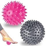 Balón de masaje de pies,Pelotas de Masaje con Pinchos,Masajeadores de Pies para Fascitis Plantar, Músculo, Cervical, Espalda, Nalgas, Hombro, Brazos
