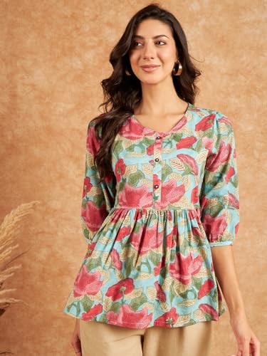 Image of Modeve Women Cotton Top for Summer