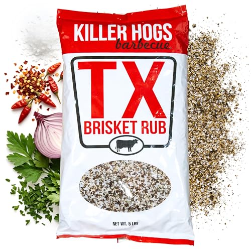 Killer Hogs BBQ TX Brisket Dry Rub, Championship Texas Barbecue Seasoning Blend for Smoking and...