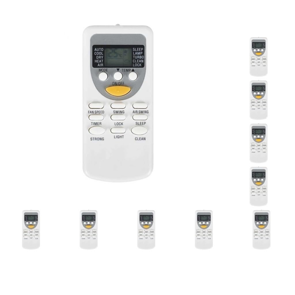 10 set di telecomando per condizionatore d'aria, display digitale, controller A/C, pezzi di ricambio per camera da letto, per Chigo JT-03