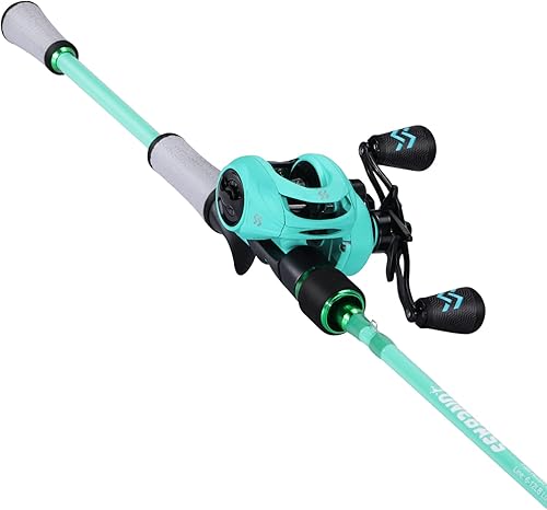 Miniatura 2 de One Bass Spirit Flame - Carrete de caña de pescar Spinning & Baitcasting con grafito 2 piezas en blanco, guías de acero inoxidable