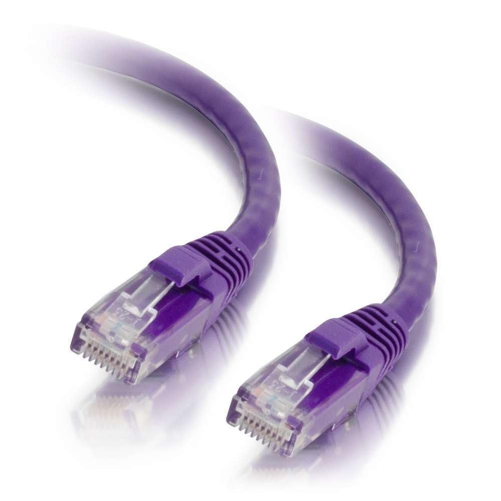 C2G 50817 1FT CAT6A SNAGLESS UTP Cable-Purple