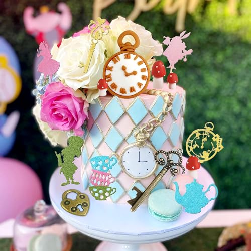 LaVenty Alice in Onederland Cake Decoration Party Supplies Favors...
