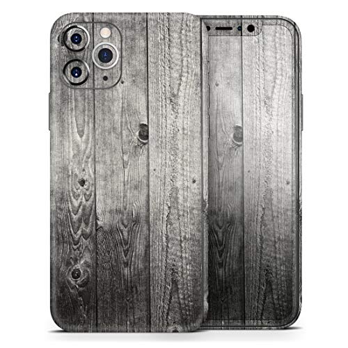 Design Skinz Dark Washed Wood Planks Protective Vinyl Decal Wrap Skin Cover Compatible with The Apple iPhone 11 Pro Max (Screen Trim & Back Glass Skin)