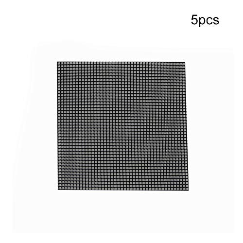 Takefuns 5 Pcs Plastic Flower Pot Mesh Pad Bottom Grid Mat Prevent Soil Loss Leak-proof Pad Anti-corrosion Breathable Net