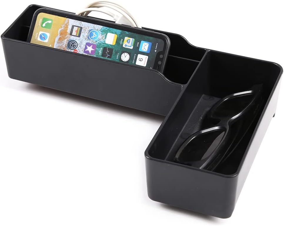 for Toyota FJ Cruiser 2007-2021 car Center Console Side Outlet Storage Bag Trunk Storage Box (Central Control Gear L+U Shaped Storage Box)