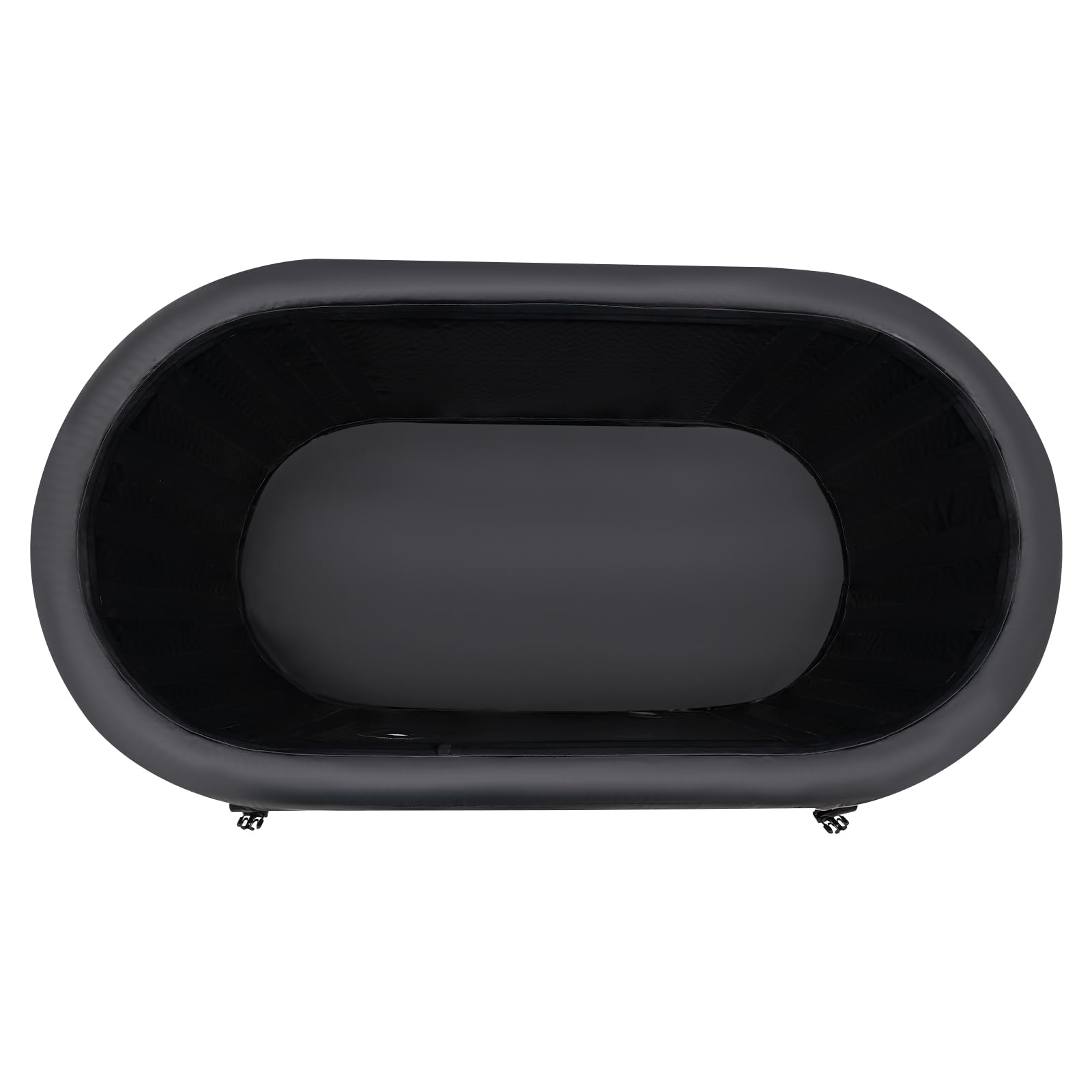 Bañera de hielo inflable de 370 litros, dimensiones 150 x 80 x 67 cm, bañera de hielo ovalada para adultos, adecuada para terapia de frío en atletas y campamentos de verano