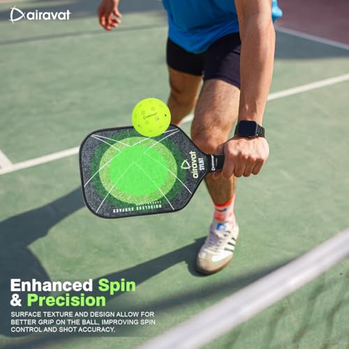 Image of Airavat SYLNT 7415 India's 1st Noiseless Pickleball Paddle Designed Using eTPU Technology and CLD (Constrained Layer Damping) Principle for Industry-Leading Sound dampening - Orange
