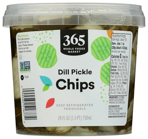 365 By Whole Foods Market, Dill Pickle Chips, 24 Fl Oz