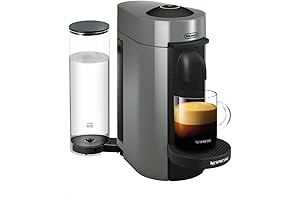 Nespresso VertuoPlus Coffee and Espresso Machine by De'Longhi, Silver