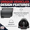 Vehiclex 2-5/16-Inch Trailer Lock – Heavy-Duty Carbon Steel with Weatherproof Shield and Dual-Layer Coating for Maximum Security (Red) #4